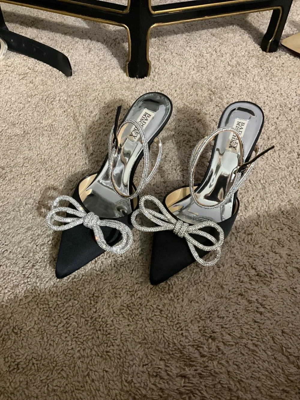 Badgley Mischka Jasmine Pointed Toe Pumps.